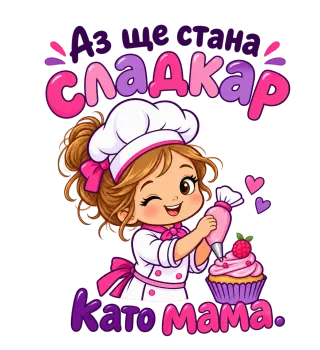 Аз ще стана сладкарка като мама