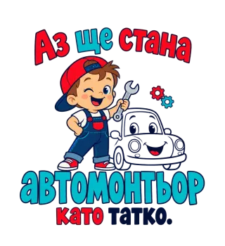 Аз ще стана автомонтьор като татко