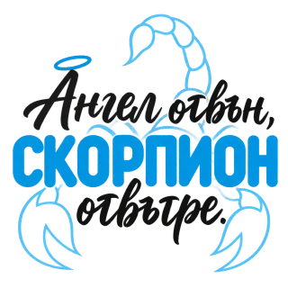 Ангел отвън, Скорпион отвътре
