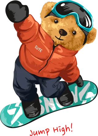Мече на сноуборд Jump high