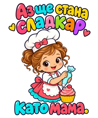Аз ще стана сладкар като мама
