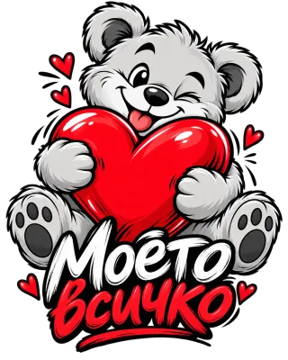 Моето всичко с мече и сърце