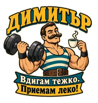 Димитър вдига тежко