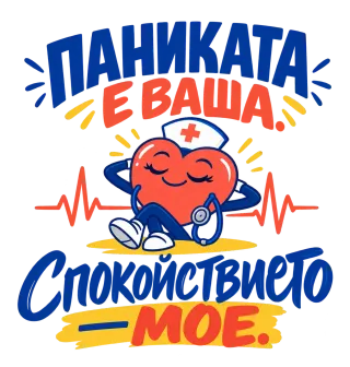 Паниката е ваша, спокойствието мое
