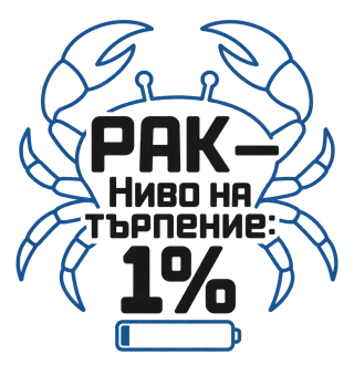 Рак с ниво на търпение 1%