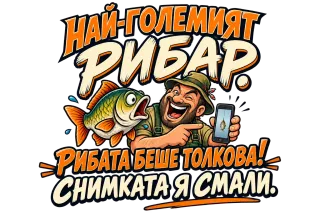 Най-големият рибар. Снимката я смали