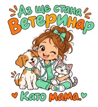 Аз ще стана ветеринар като мама