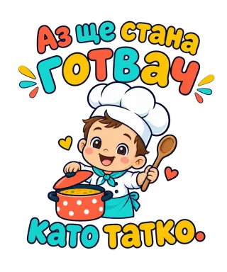 Аз ще стана готвач като татко