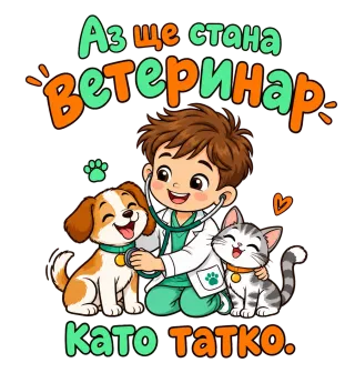 Аз ще стана ветеринар като татко