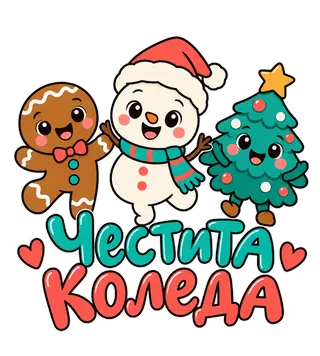 Честита Коледа с весели герои