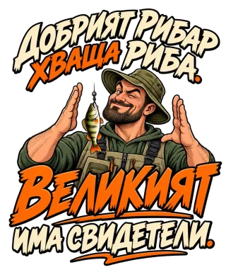 Добрият рибар хваща риба. Великият рибар има свидетели