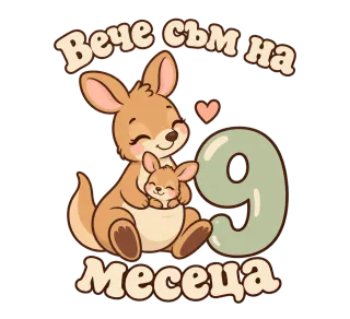 Вече съм на 9 месеца кенгуру