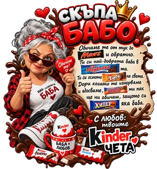 Скъпа бабо с Kinder обич