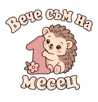 Вече съм на 1 месец таралежче