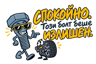 Спокойно, този болт беше излишен