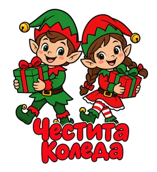 Честита Коледа с елфи