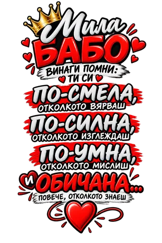Мила бабо с корона