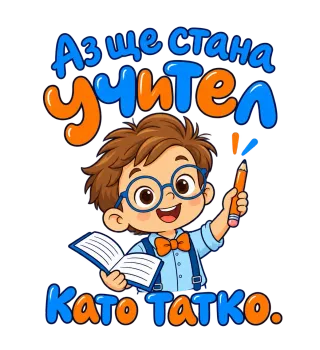 Аз ще стана учител като татко
