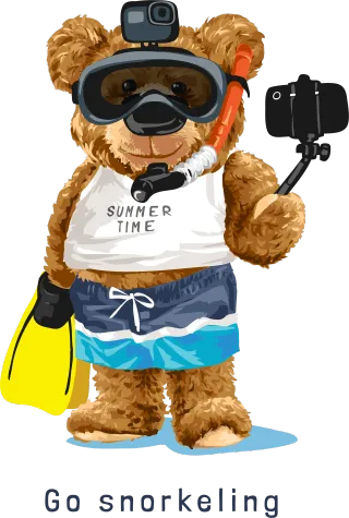 Мече Go Snorkeling