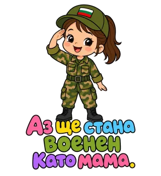 Ще стана военен като мама