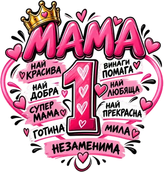 Мама номер 1 с корона