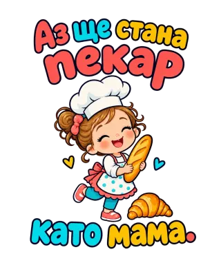 Аз ще стана пекар като мама