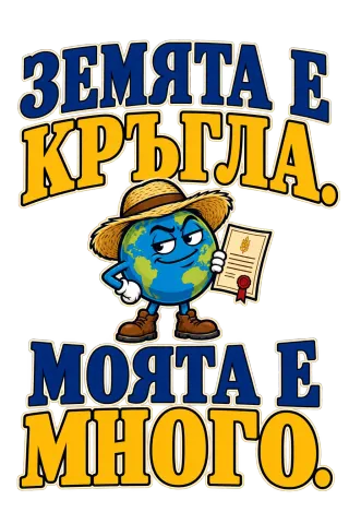 Земята е кръгла, моята е много