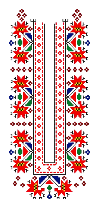 Българска шевица „Вертикална пазва“