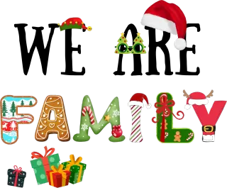 We are Family Коледно настроение