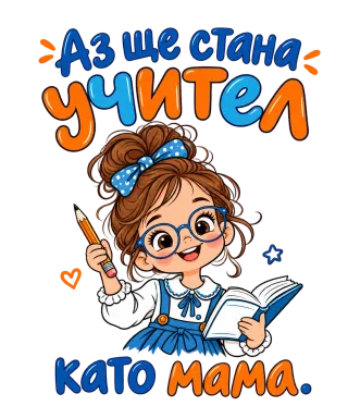 Аз ще стана учител като мама
