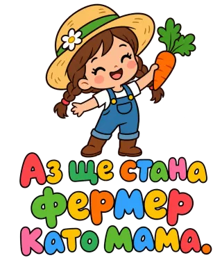 Аз ще стана фермер като мама