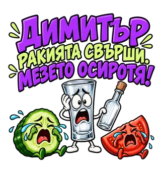Димитър ракията свърши мезето осиротя