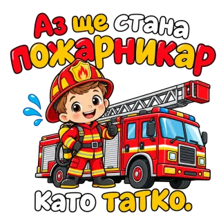 Аз ще стана пожарникар като татко