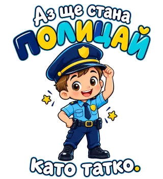 Аз ще стана полицай като татко