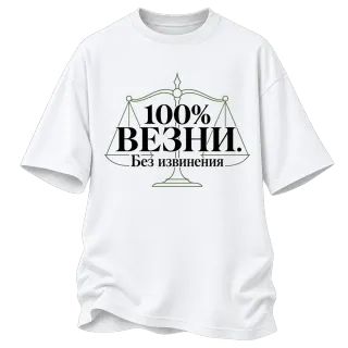100% Везни. Без извинения върху Овърсайз