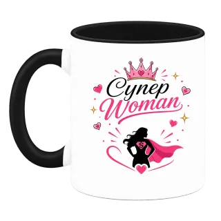 Супер Woman върху Чаша