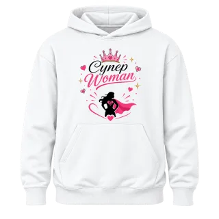 Супер Woman върху Худи