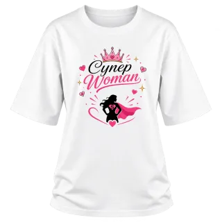 Супер Woman върху Овърсайз