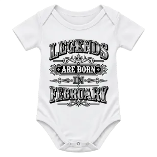 LEGENDS ARE BORN IN FEBRUARY върху Боди