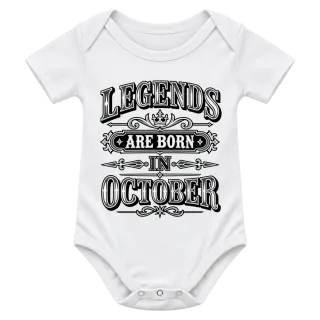 LEGENDS ARE BORN IN OCTOBER върху Боди