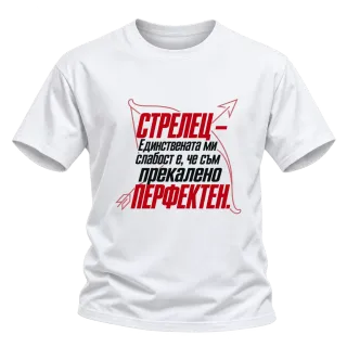 Стрелец - Прекалено перфектен върху Тениска