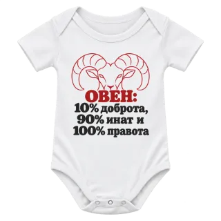 Овен 10% доброта, 90% инат, 100 правота върху Боди