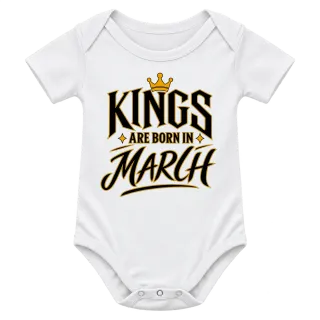 KINGS ARE BORN IN MARCH върху Боди