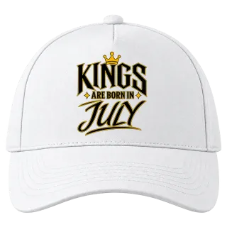 KINGS ARE BORN IN JULY върху Шапка