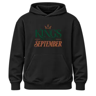 DA KINGS ARE BORN IN SEPTEMBER върху худи