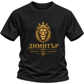 Димитър лъвска сила върху Тениска