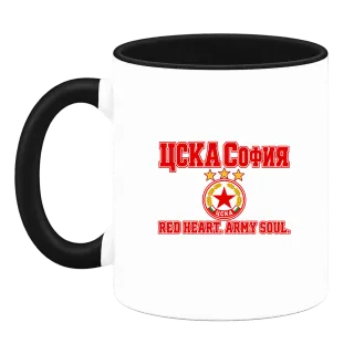ЦСКА RED HEART ARMY SOUL върху Чаша