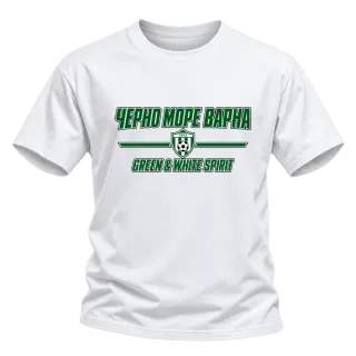 Черно море Варна Green & White Spirit върху Тениска