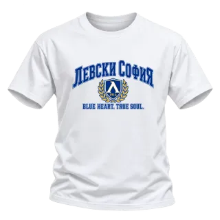 Левски София BLUE HEART TRUE SOUL върху Тениска