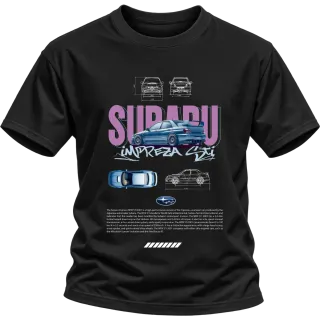 Subaru Impreza WRX STI 2001 върху Тениска